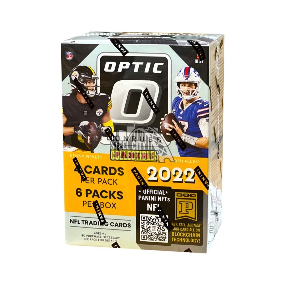 2022 Panini Nfl Donruss Optic Football Trading Card Blaster Box