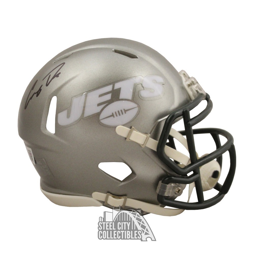 Corey Davis Autographed New York Jets Flash Mini Football Helmet - BAS