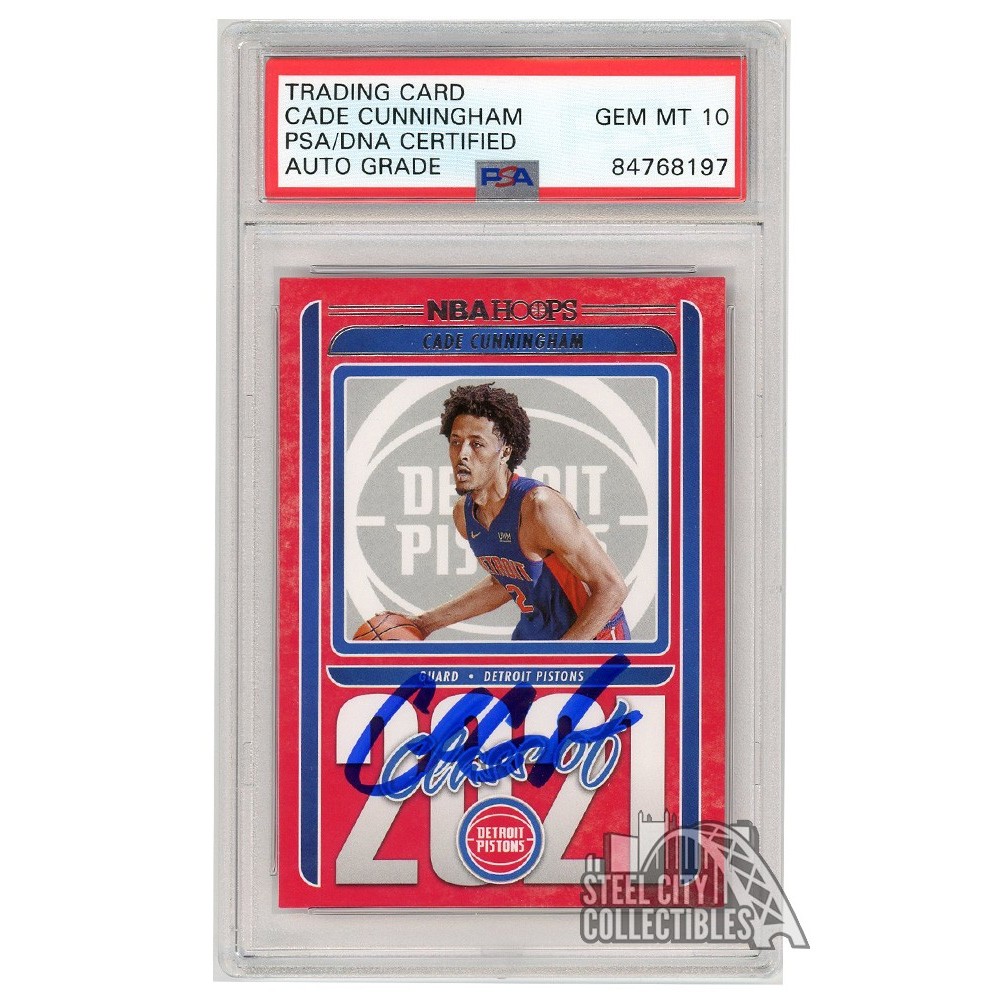 Cade Cunningham 2021-22 Panini Hoops Class of 2021 Autograph RC