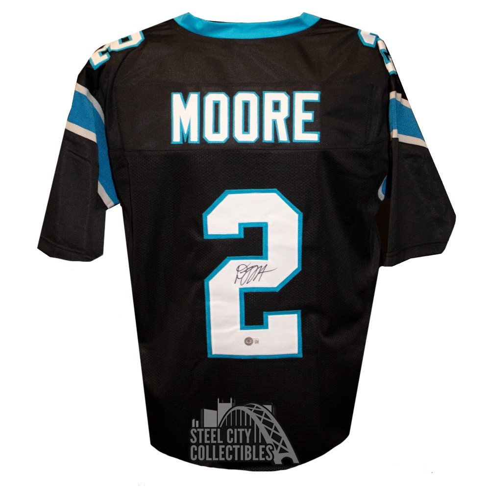 DJ Moore Carolina Panthers Signed Autograph Custom Jersey Blue