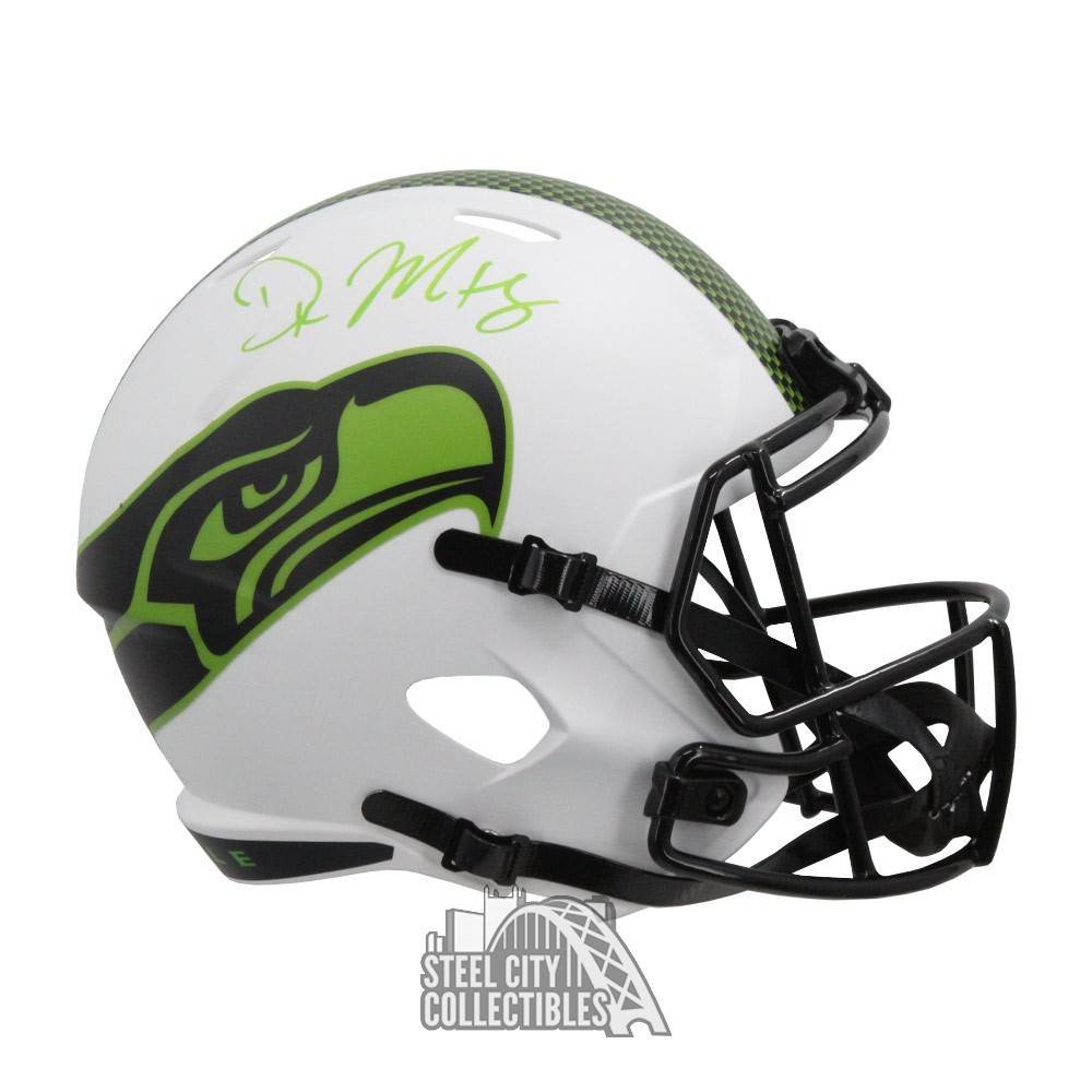 DK Metcalf Seattle Seahawks Autographed Riddell Lunar Eclipse Alternate  Speed Replica Helmet