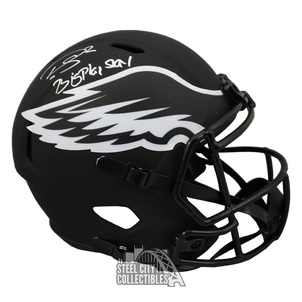 Philadelphia Eagles 2022-23 full size speed replica team signed