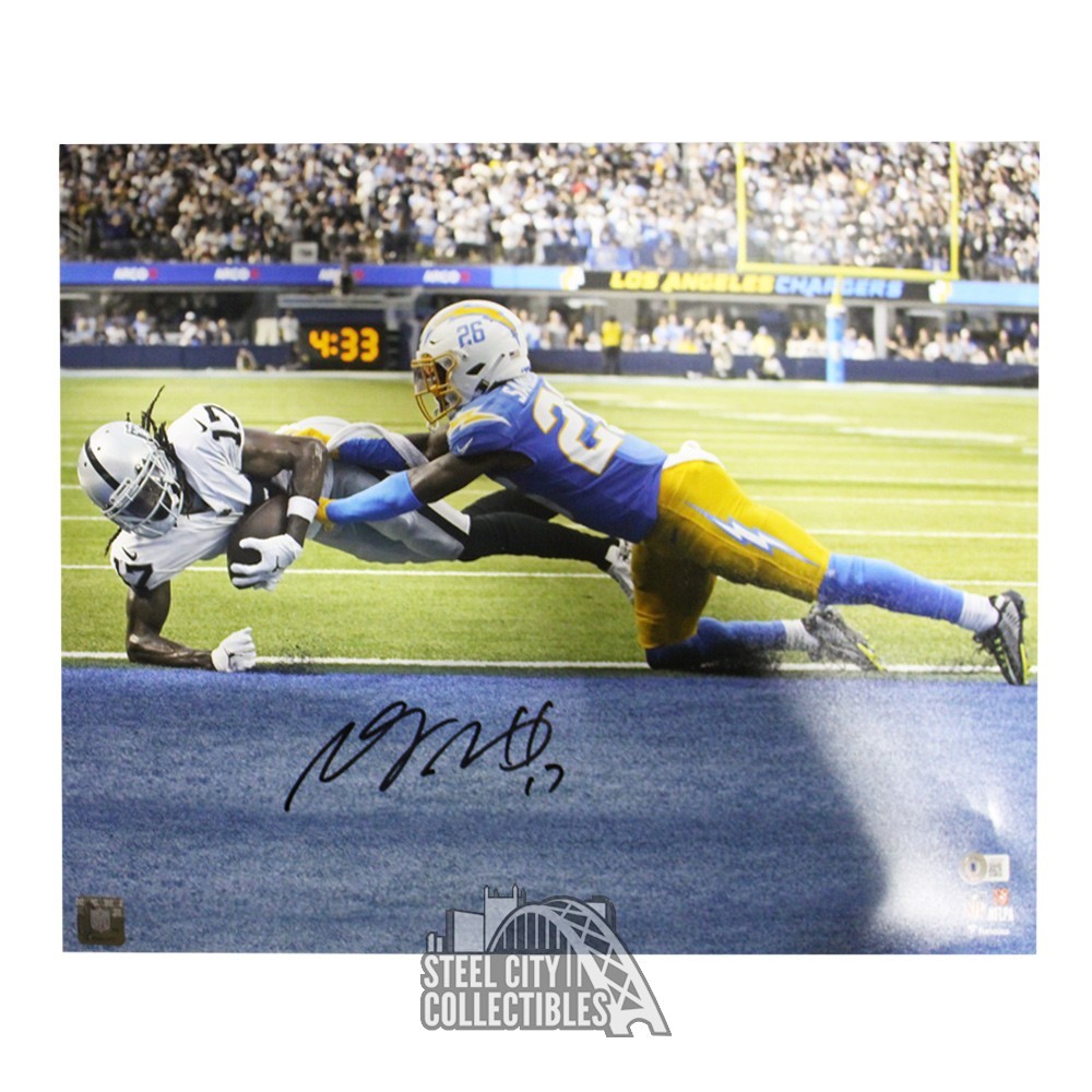 Davante Adams Signed 16x20 Los Vegas Raiders Black Jersey Photo