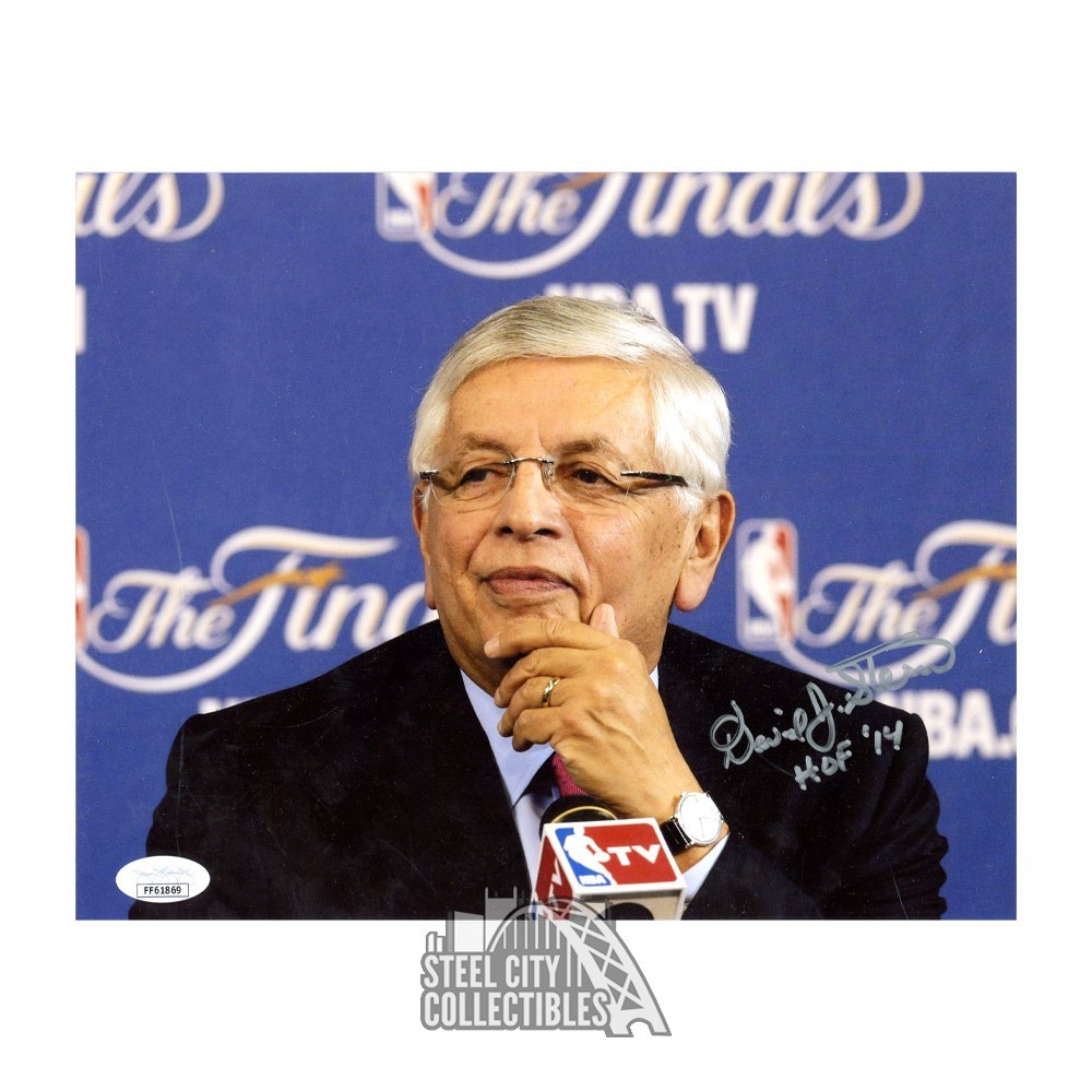 David Stern HOF 14 Autographed 8x10 Basketball Photo - JSA | Steel City ...