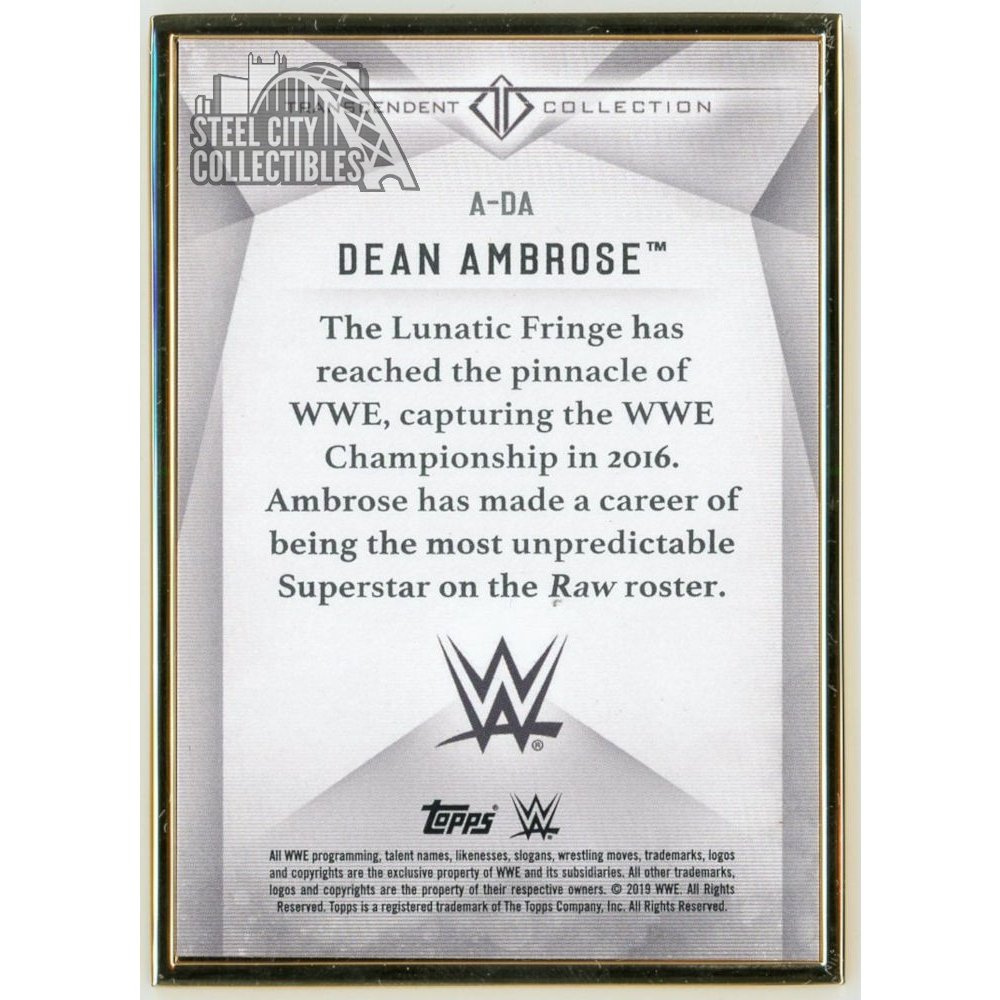 WWE Dean Ambrose Logo Stencil Oficjalna 12844574345 - Allegro.pl