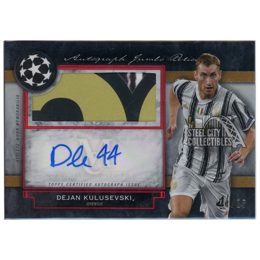 Dejan Kulusevski 2020-21 Topps Museum Collection UEFA Champions League  Autograph Patch Card #AJR-DK 18/25 | Steel City Collectibles