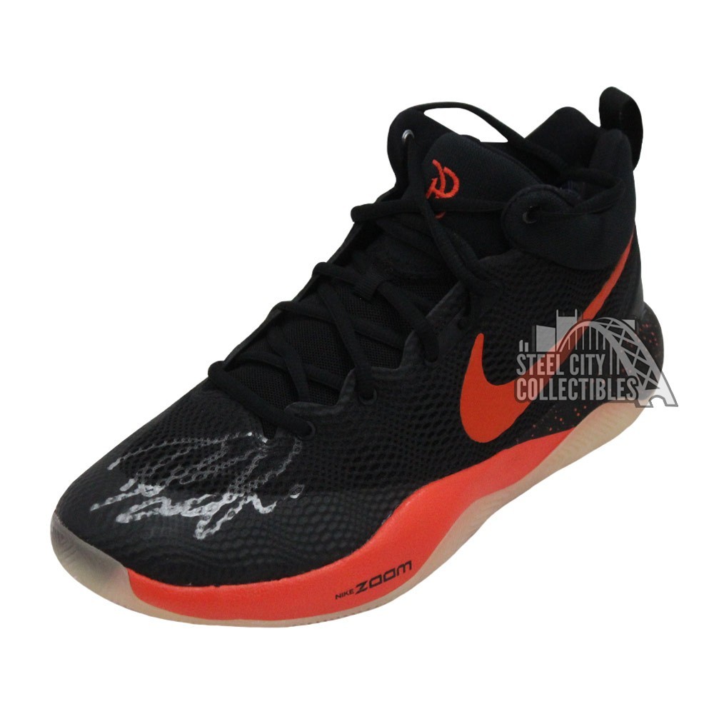 Devin Booker Autographed Black Nike Basketball Shoe - JSA (Left