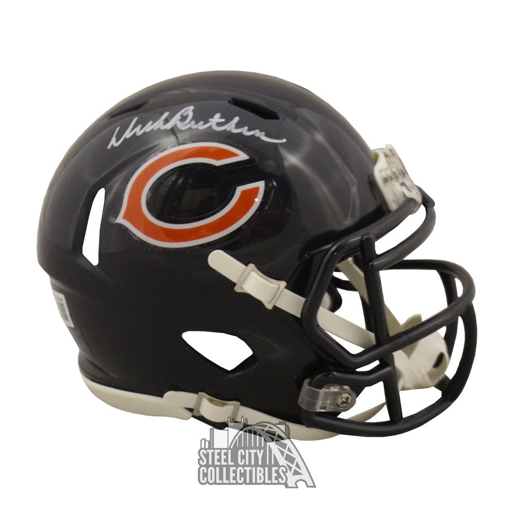 Dick Butkus Autographed Chicago Flash Speed Mini Football Helmet - BAS