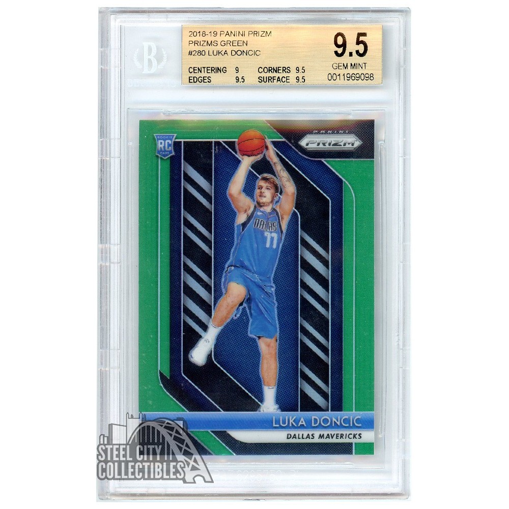 Luka Doncic Panini Prizm Green Rookie Card Bgs Gem