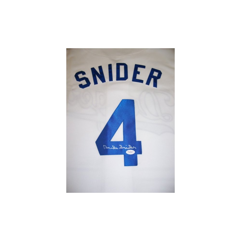Duke Snider Los Angeles Dodgers Autographed White Majestic Jersey