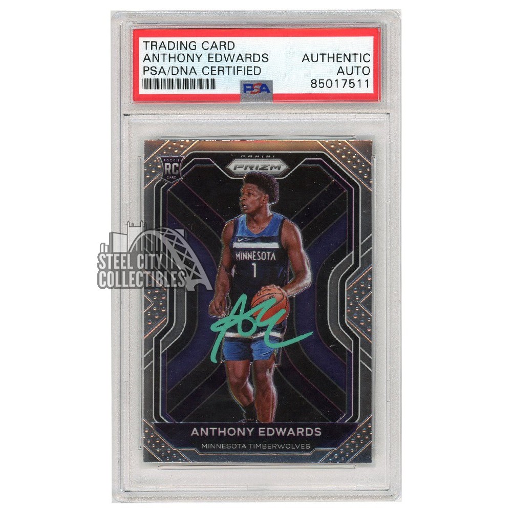 2020-21 Panini Prizm - Anthony Edwards - 1st Official Prizm Rookie Card -  Minnesota Timberwolves NBA Basketball Rookie Card RC #258