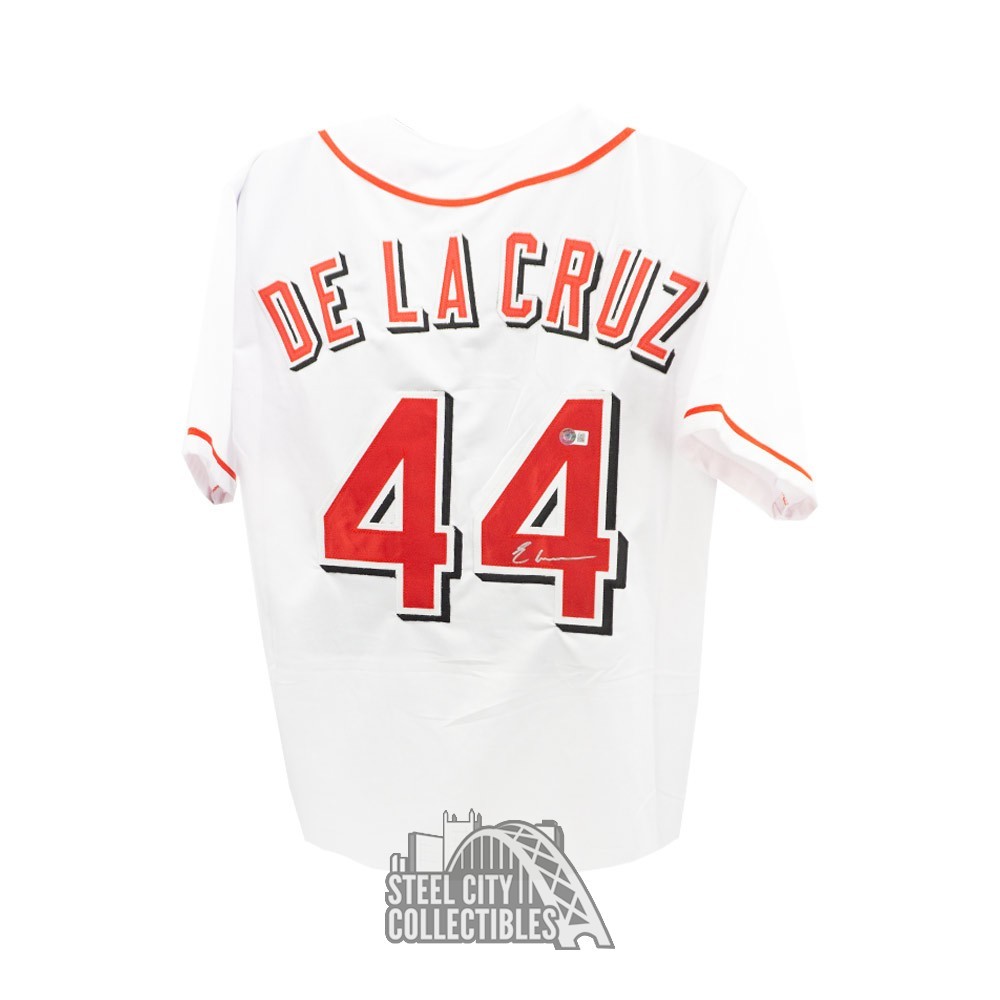 Elly De La Cruz Autographed Cincinnati Custom White Baseball Jersey ...