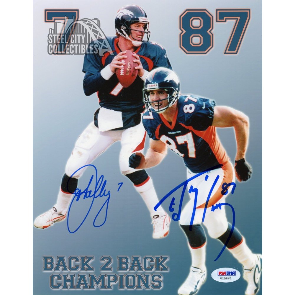 John Elway Autographed Photo - Apiaria