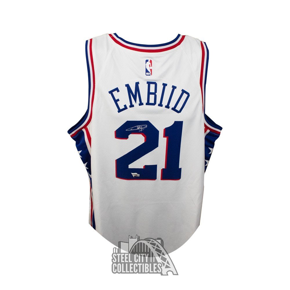 white 76ers jersey