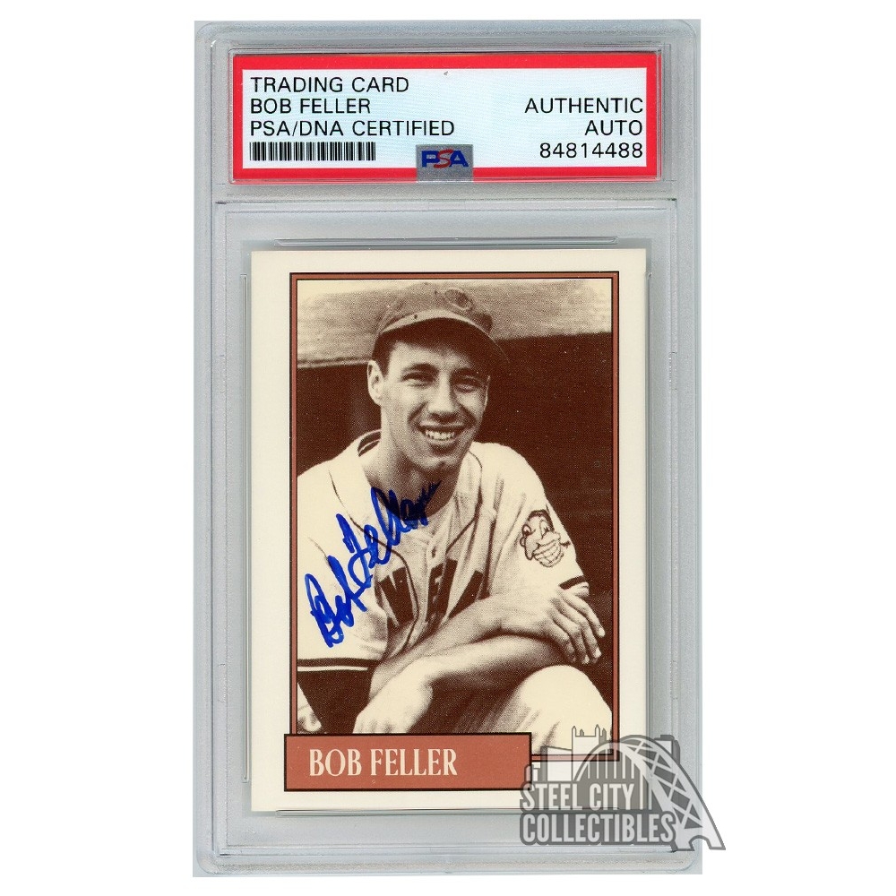 Bob Feller Autographed Signed Baseball Autograph Auto PSA/DNA