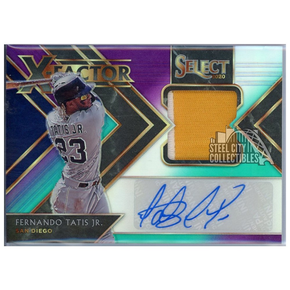 Fernando Tatis Jr 2020 Panini Select X-Factor Autograph Patch Card