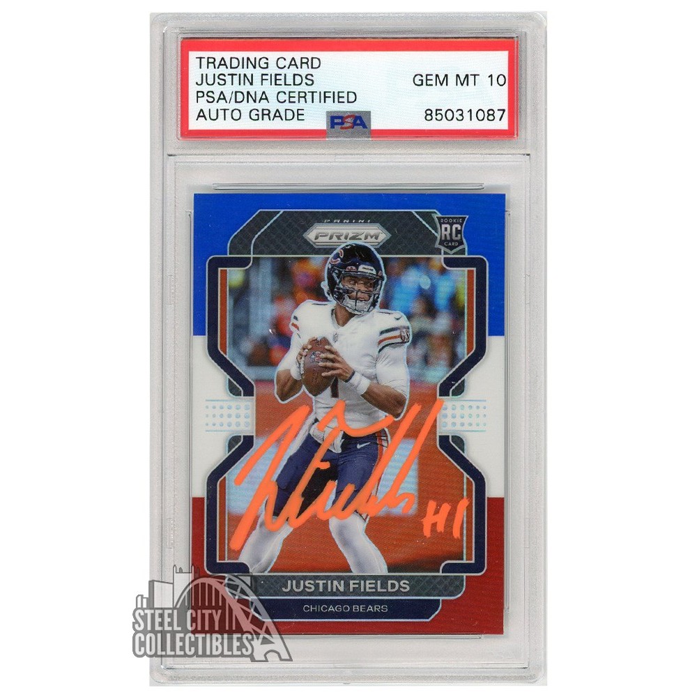 Justin Fields Rookie Card 2021 NFL Panini Prizm Break Bears 