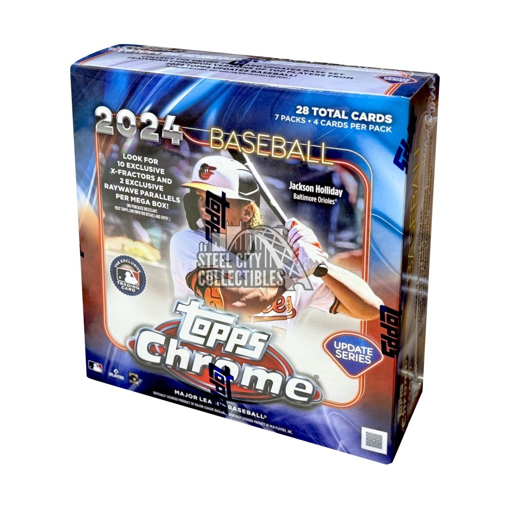 2019 Topps Chrome Baseball Cards Mega Box 2024 Update Series Factory Sealed