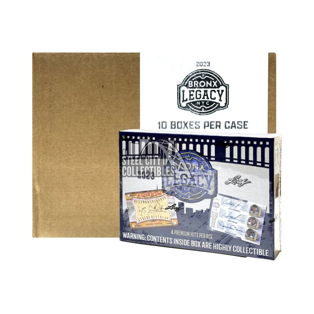 2023 Leaf A Bronx Legacy Baseball 10-Box Case | Steel City Collectibles