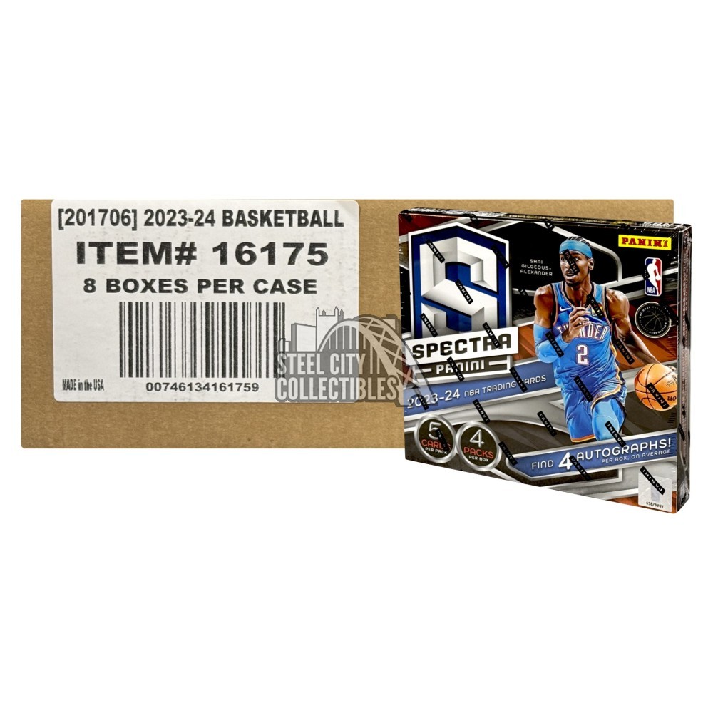 2023-24 Panini Spectra Basketball Hobby 8-Box Case | Steel City Collectibles