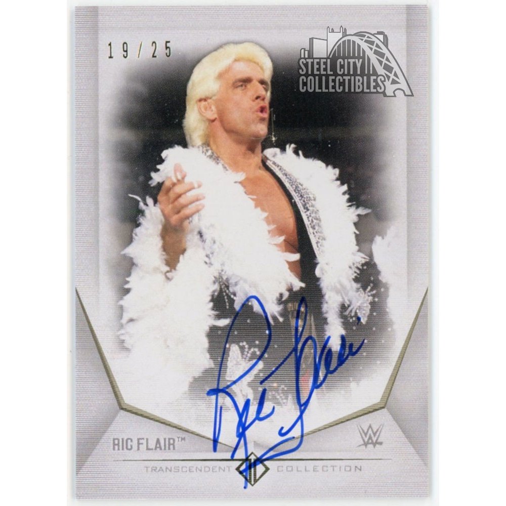 Ric Flair 2019 Topps WWE Transcendent Collection VIP Autograph 19/25 ...