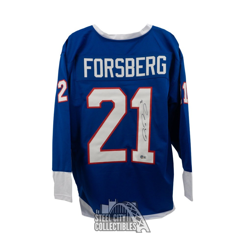 Peter forsberg autographed sales jersey