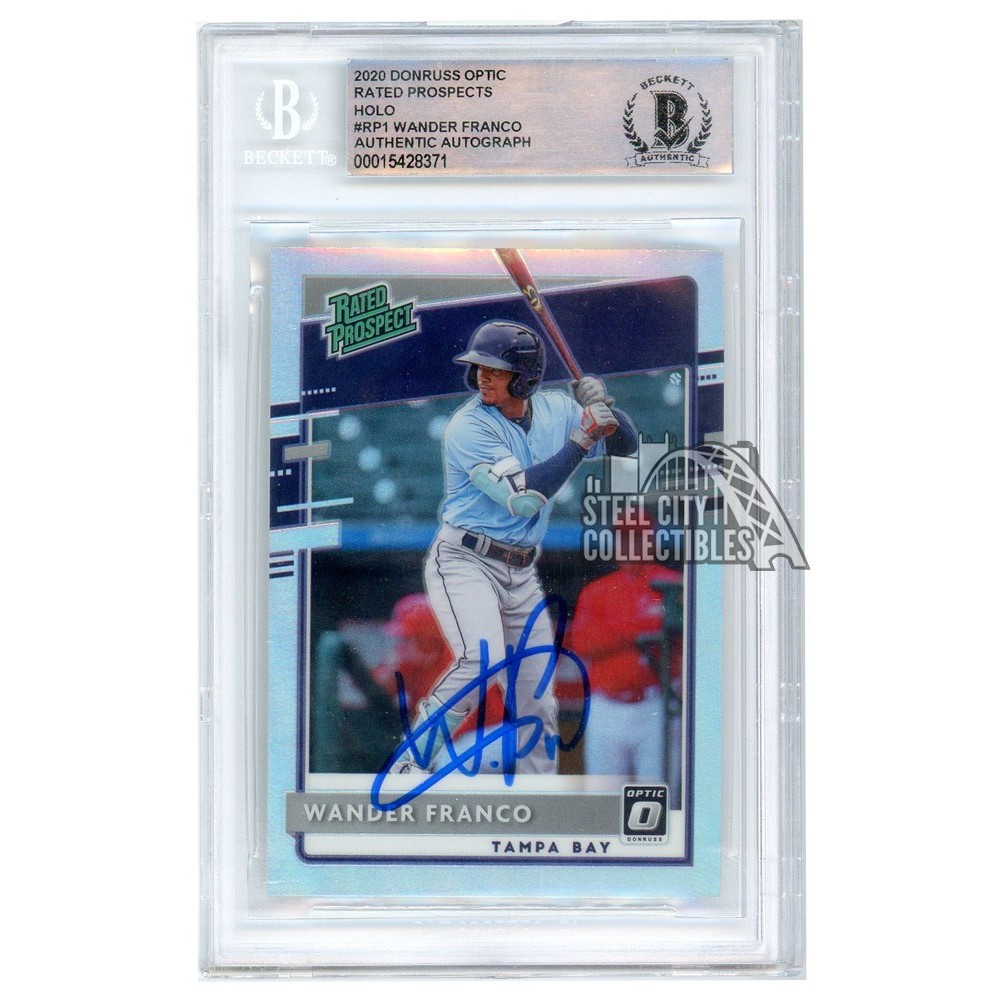 Wander Franco 2020 Panini Donruss Optic Rated Prospect Holo Autograph ...