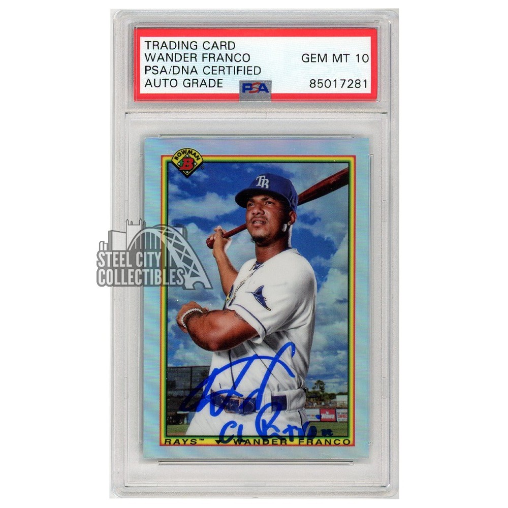 2019 bowman mega popular box wander franco PSA 10