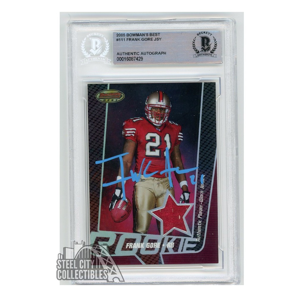 Frank Gore 2005 Bazooka Originals Jerseys #BO-FG San Francisco 49ers |  mancavecards