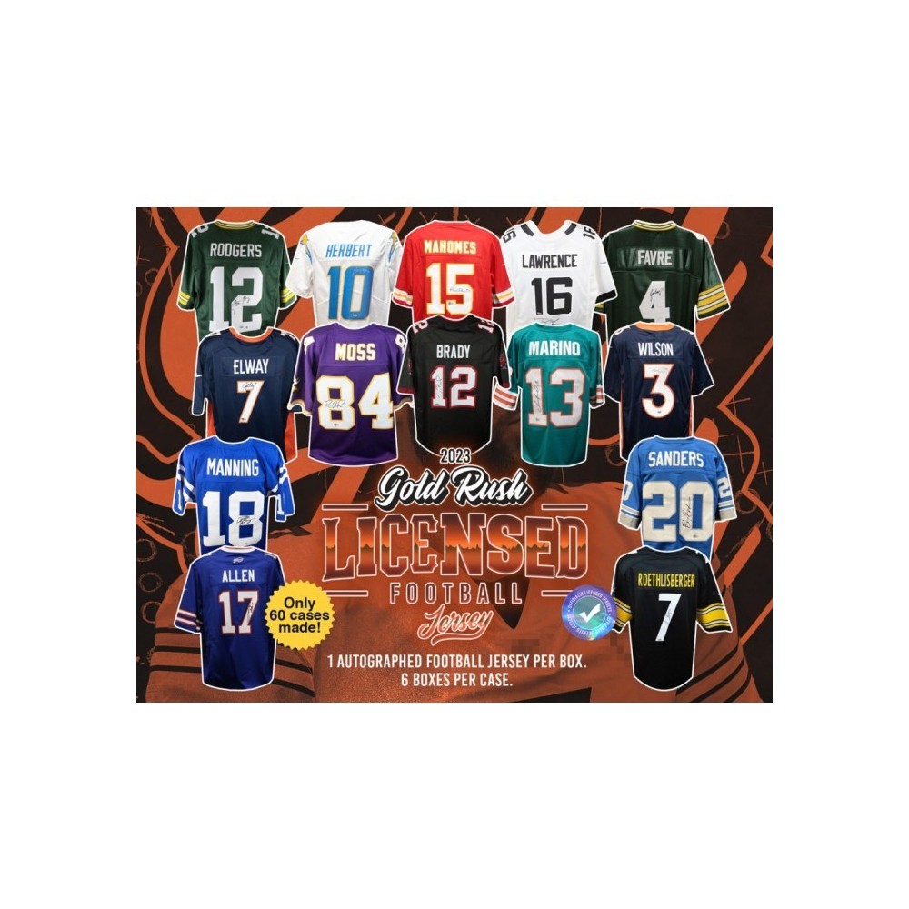 2021 Gold Rush Autographed Football Jersey Edition Series 3 Box