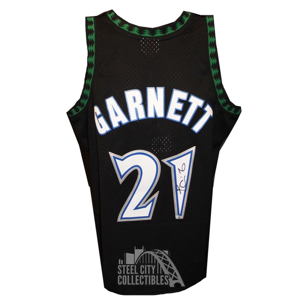 Kevin Garnett Autographed Timberwolves Black Mitchell & Ness Swingman  Basketball Jersey - Fanatics