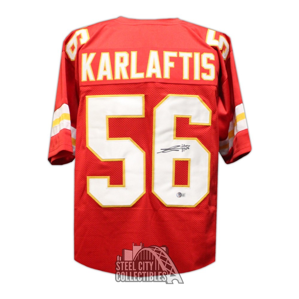 George Karlaftis Autographed Kansas City Custom White Football Jersey - BAS