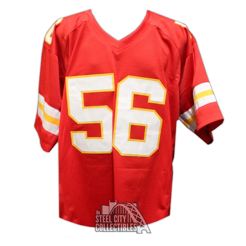 George Karlaftis Autographed Kansas City Custom Red Football Jersey - BAS