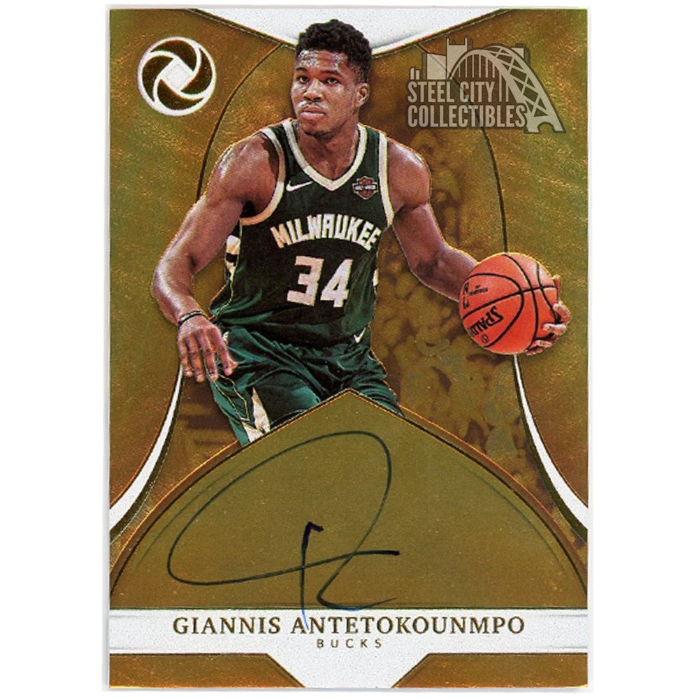 Giannis Antetokounmpo 2018-19 Panini Opulence Autograph Card #OA-GAN 03/25