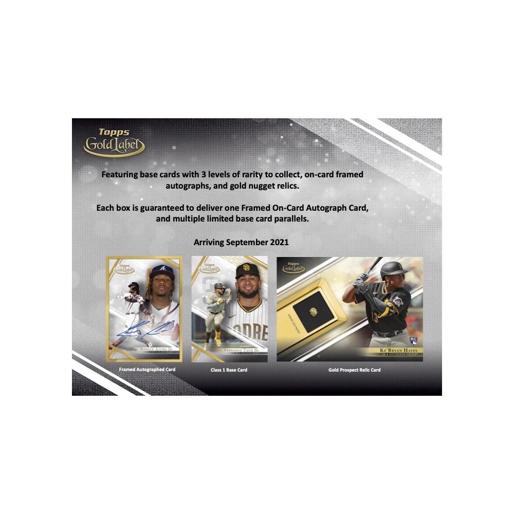 Topps 2021 Gold Label Baseball Hobby Box