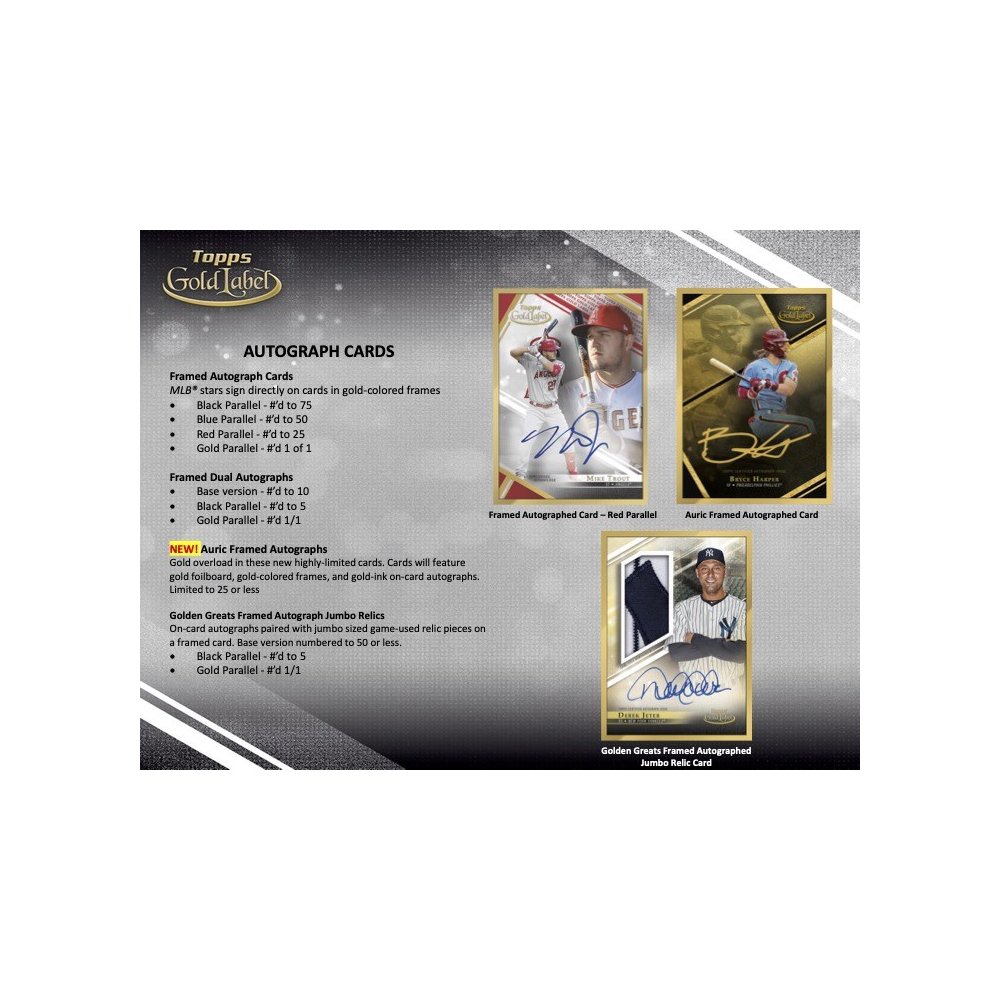 Topps 2021 Gold Label Baseball Hobby Box