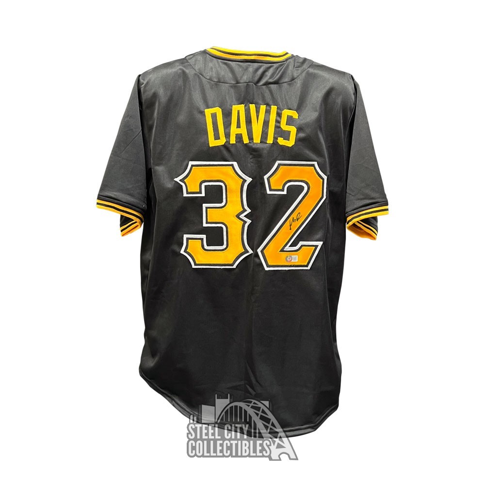 Henry Davis Autographed Pittsburgh Black Custom Baseball Jersey - BAS
