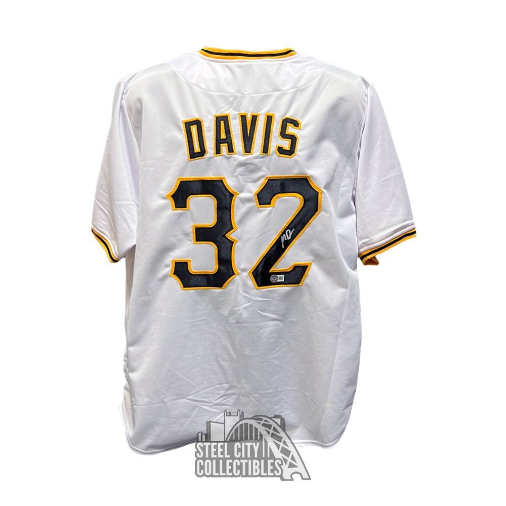 Henry Davis Autographed Pittsburgh White Custom Baseball Jersey - BAS