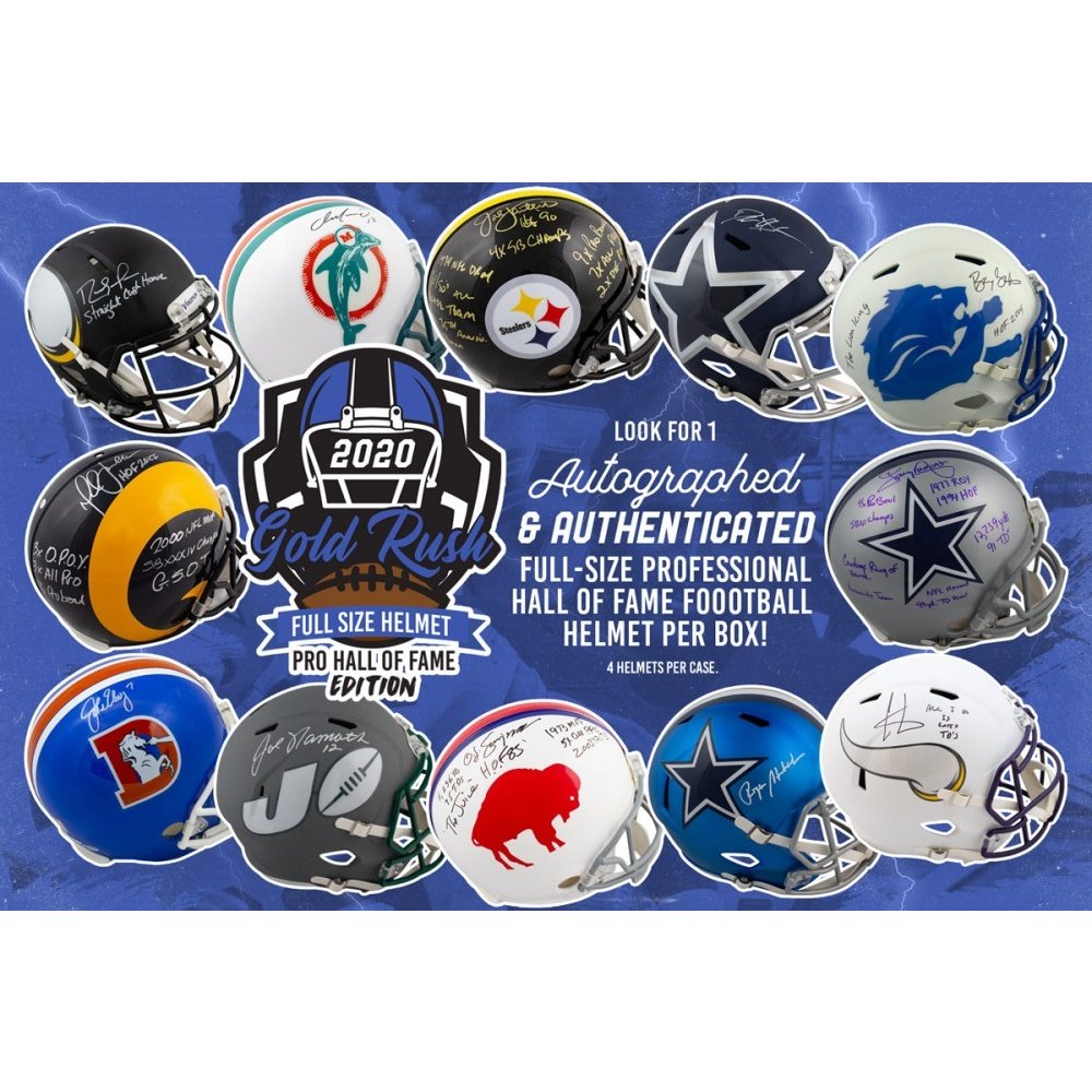 NFL HALL OF FAMERS Multi-Autographed/Inscribed HOF Logo