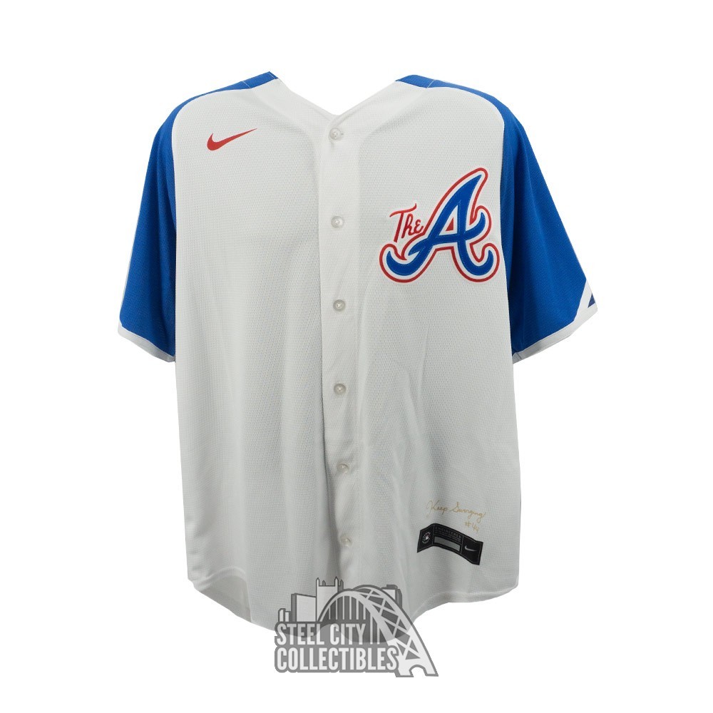 Hank aaron jersey best sale replica