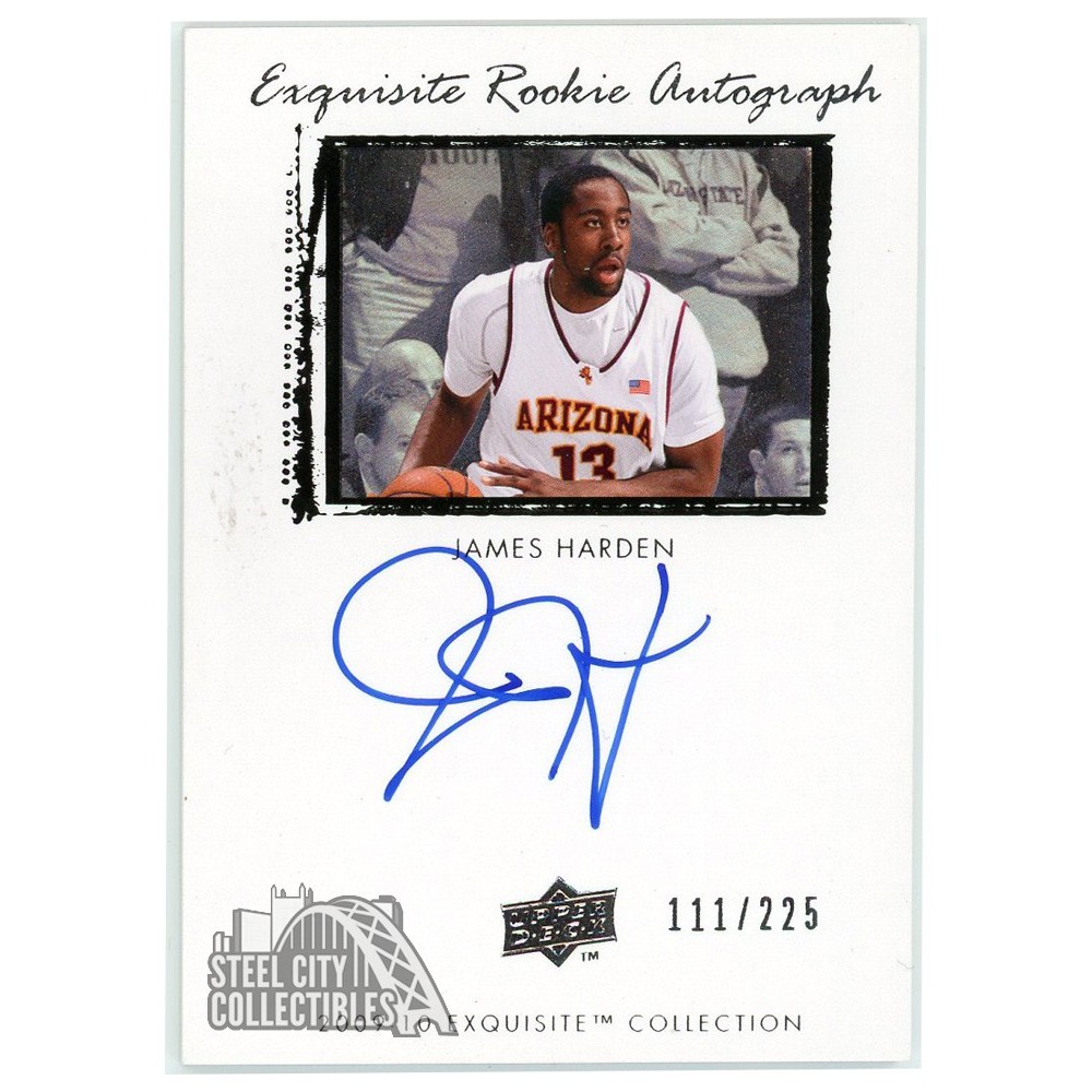 James Harden 2009-10 Upper Deck Exquisite Rookie Autograph Card