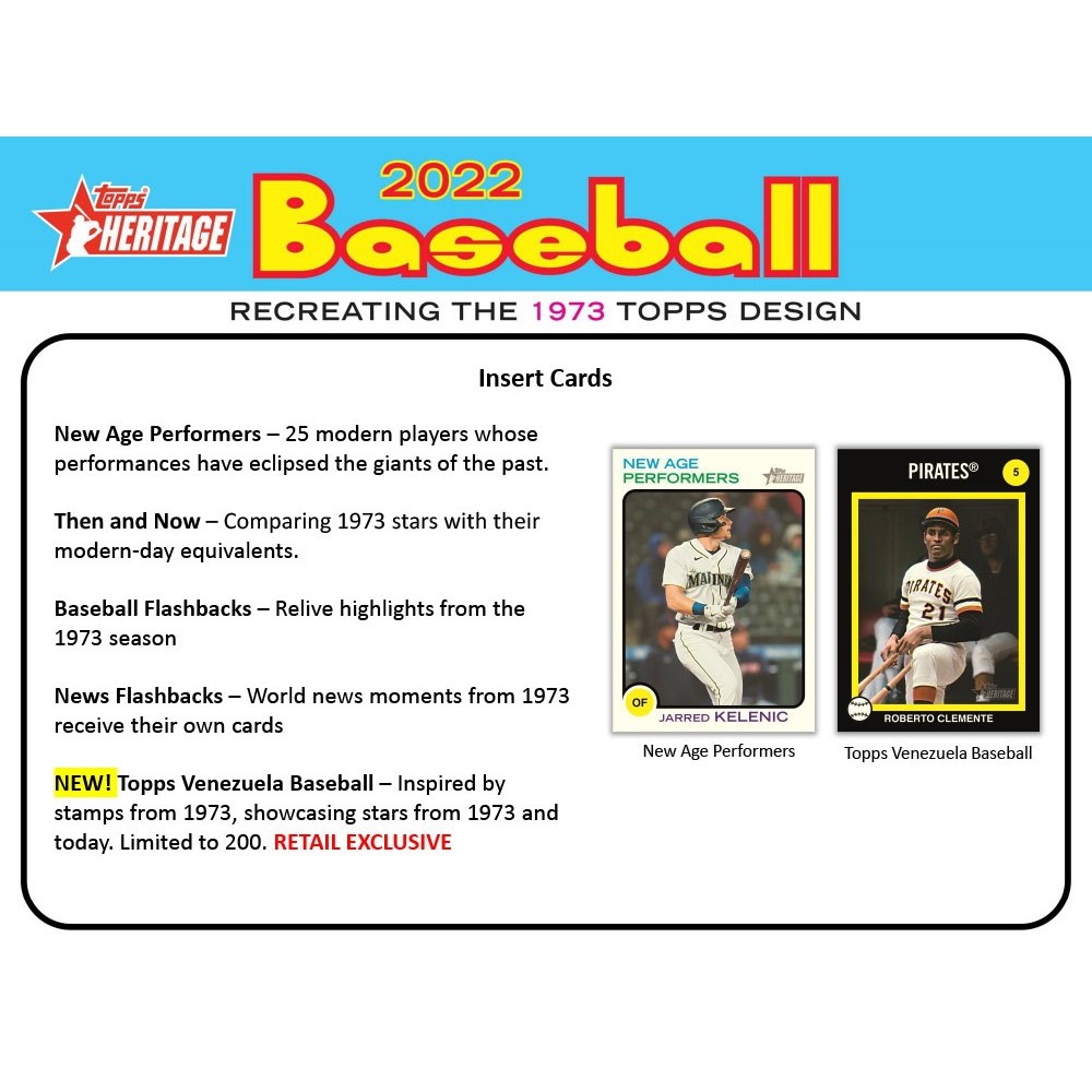 2022 Topps Heritage High Number - 1973 Topps Venezuela Baseball