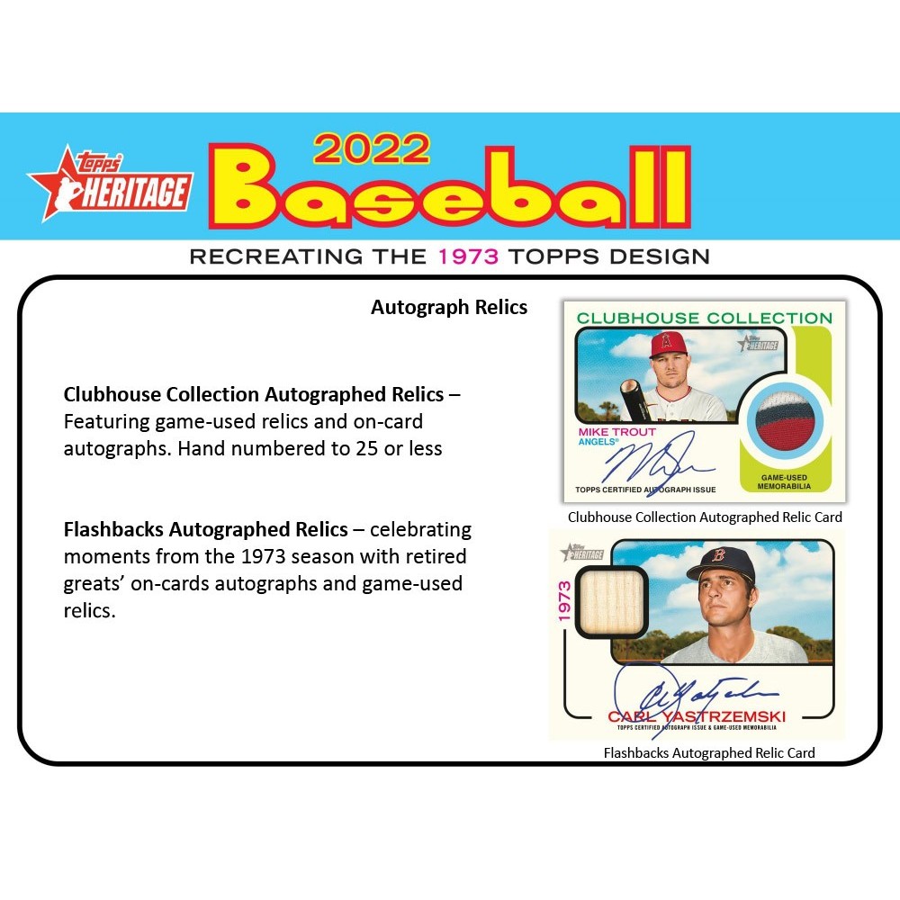 2022 Topps® Heritage Baseball - Hobby Box