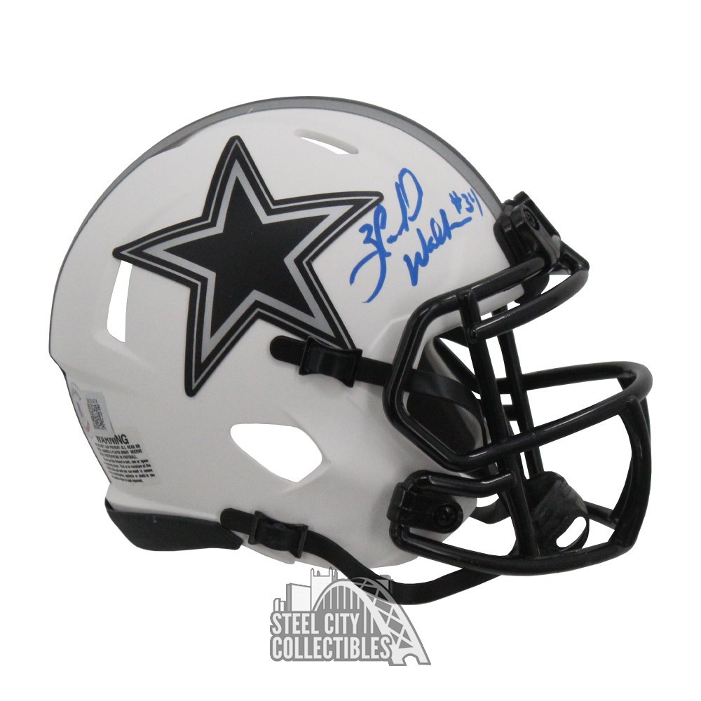 Herschel Walker Autographed Dallas Cowboys Eclipse Mini Football Helmet -  BAS COA