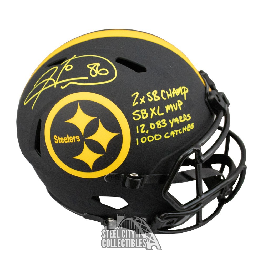 Steelers Hines Ward Signed Eclipse Full Size Speed Rep Helmet