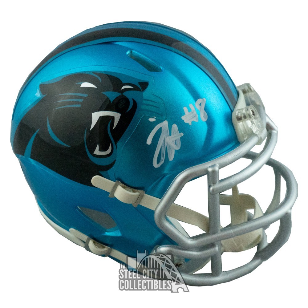 Carolina Panthers Jaycee Horn autographed mini helmet