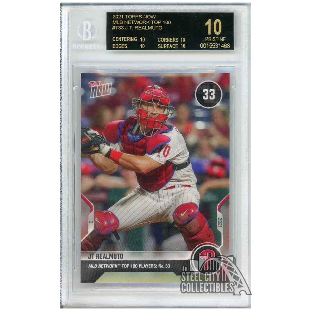 JT Realmuto 2021 Topps Now MLB Network Top 100 Card #T-33 BGS 10 ...