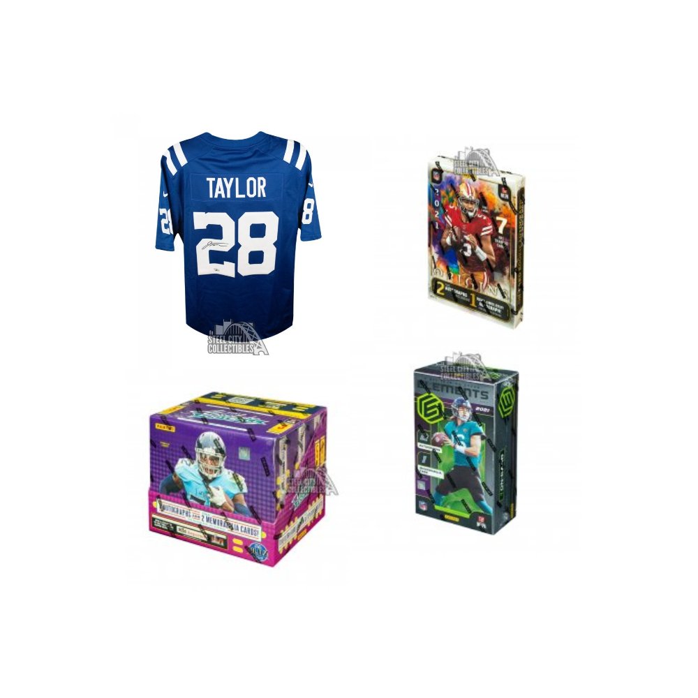 2021 Panini Absolute, Origins, Elements Football Hobby Box Random Division  Group Break - Prize -Jonathan Taylor Autographed Indianapolis Colts Nike  Football Jersey - Fanatics #4 - Tyler