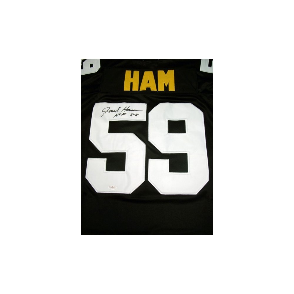 Jack Ham 5 Inscriptions Autographed Steelers Lunar Eclipse Replica  Full-Size Football Helmet - BAS (Black Ink)