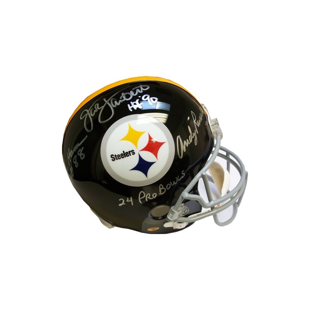 Jack Lambert Pittsburgh Steelers Autographed Throwback Riddell Pro Line  Authentic Helmet with HOF 90 Inscription